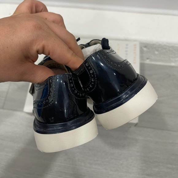 Geox Respira Thymar Navy Lace-Up Sneaker Patent 28 - Picture 6 of 7